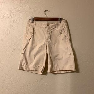 Ralph Lauren tan shorts.